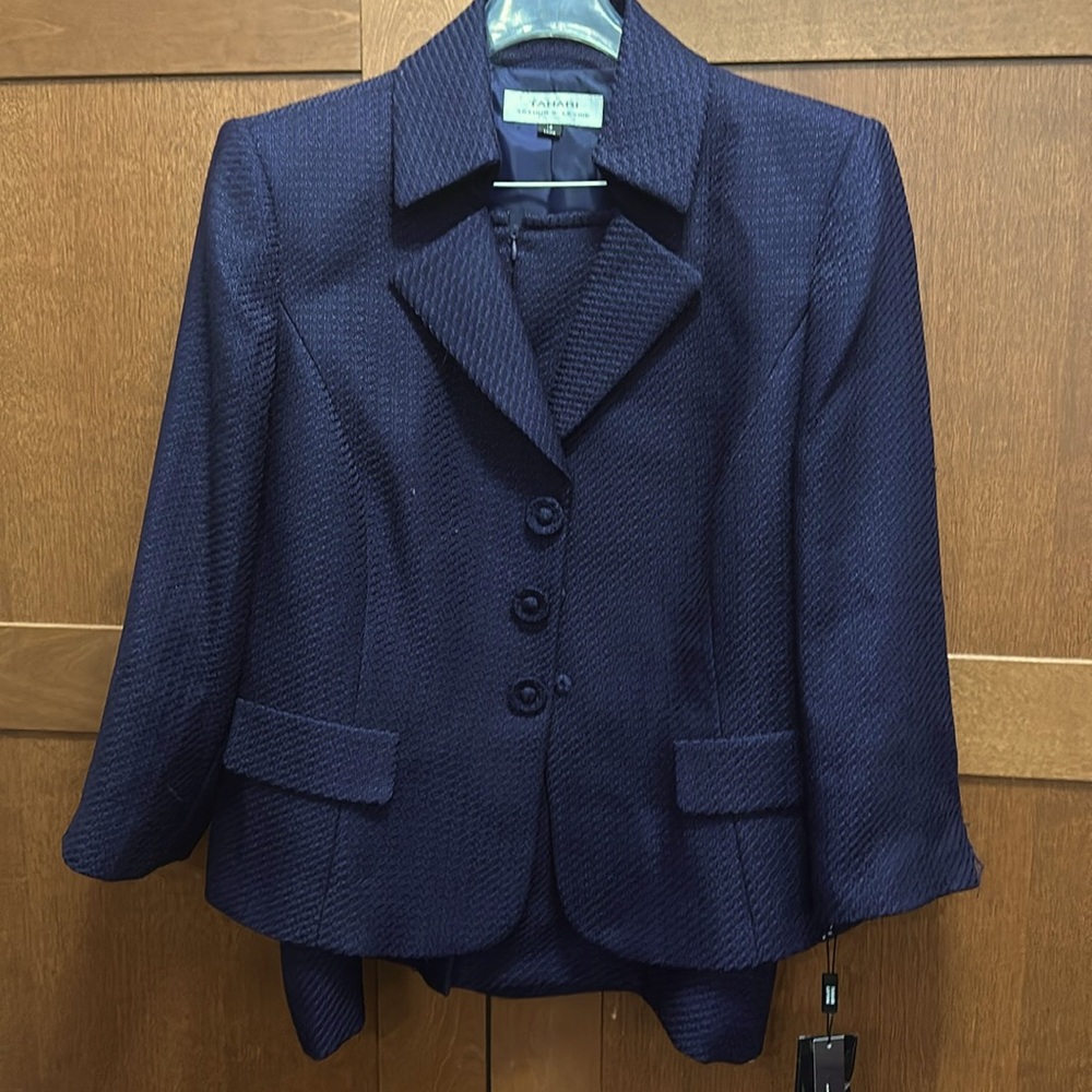 Tahari Dark Purple suit NWT!